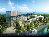 ショッピングモール鳥瞰パース